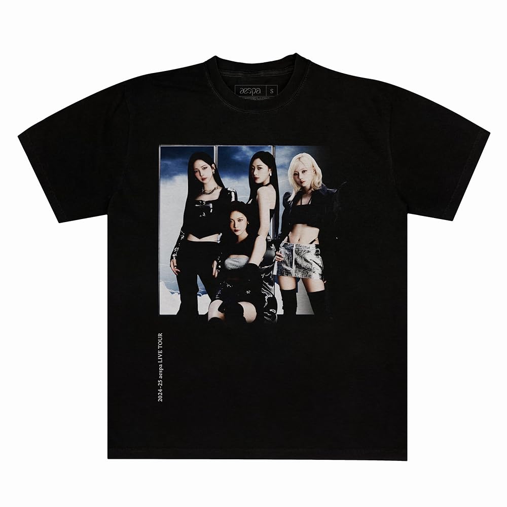 aespa ライブ Tシャツ T-shirt(BLACK) | SMTOWN OFFICIAL ONLINE STORE